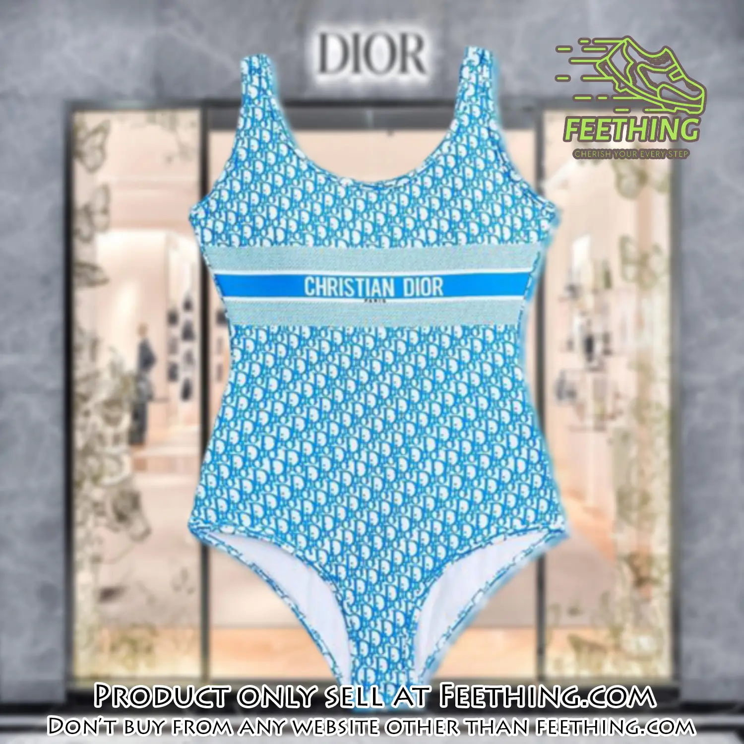 Christian dior swimwear beachwear one piece swimsuit osw1047 ft5858263